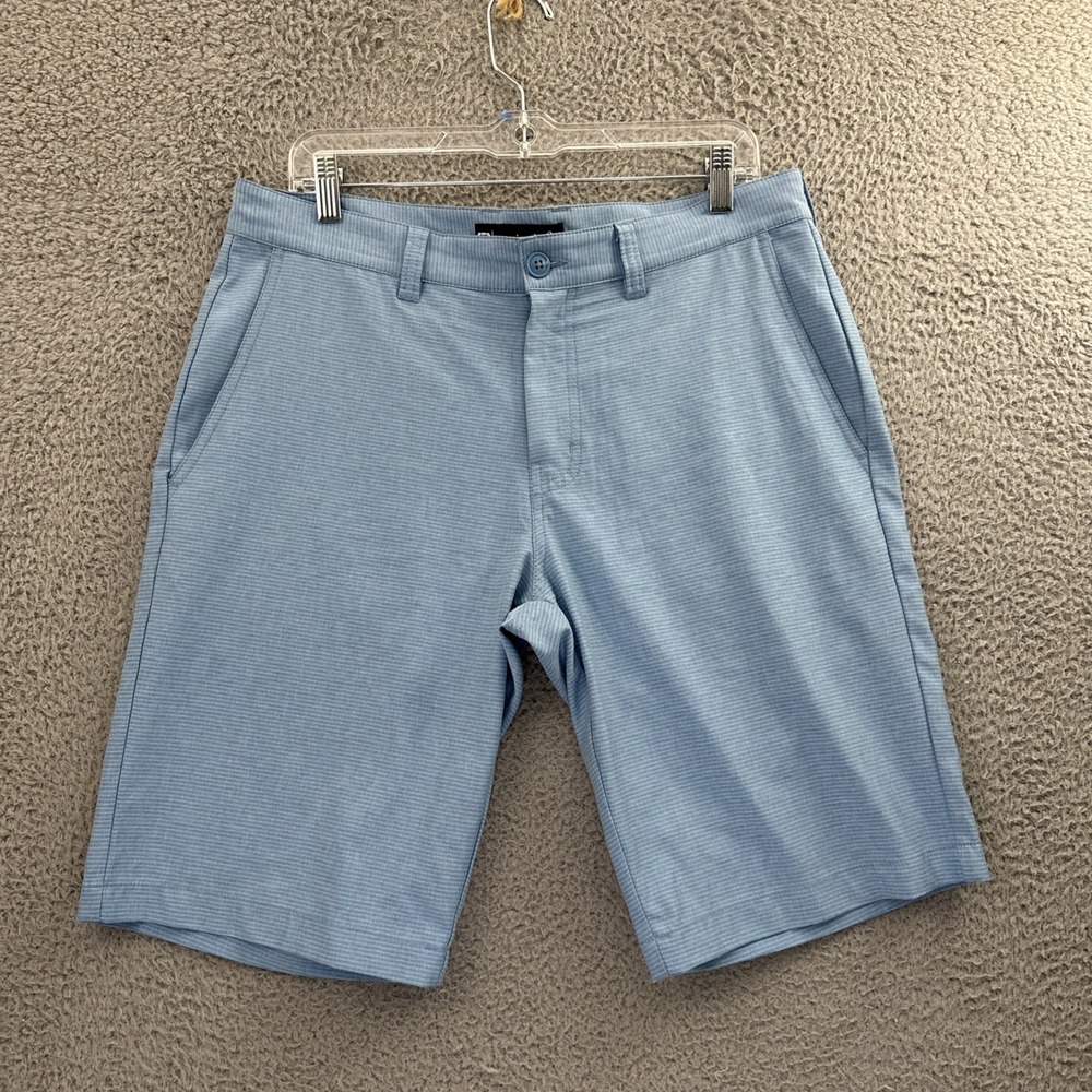 Travis Mathew Performance Chino Shorts 11" Blue Golf‎ Preppy Stretch Men's 33